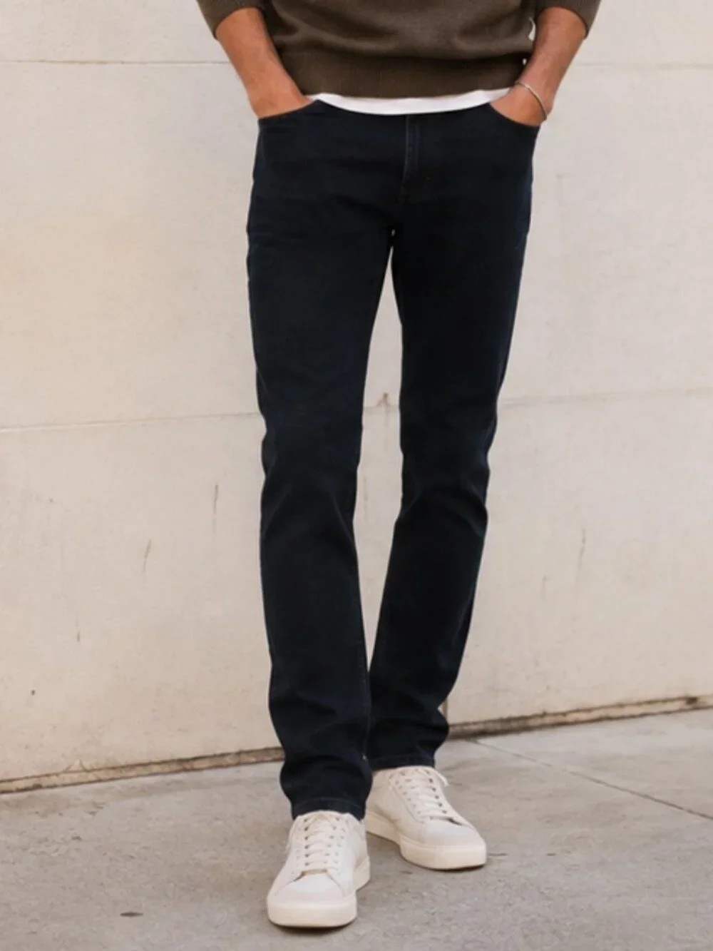 7 For All Mankind Slimmy Jeans Men's Dark indigo wash Stretch Denim | Size 32